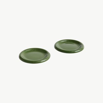 HAY Barro Bord set van 2 ø18cm Green