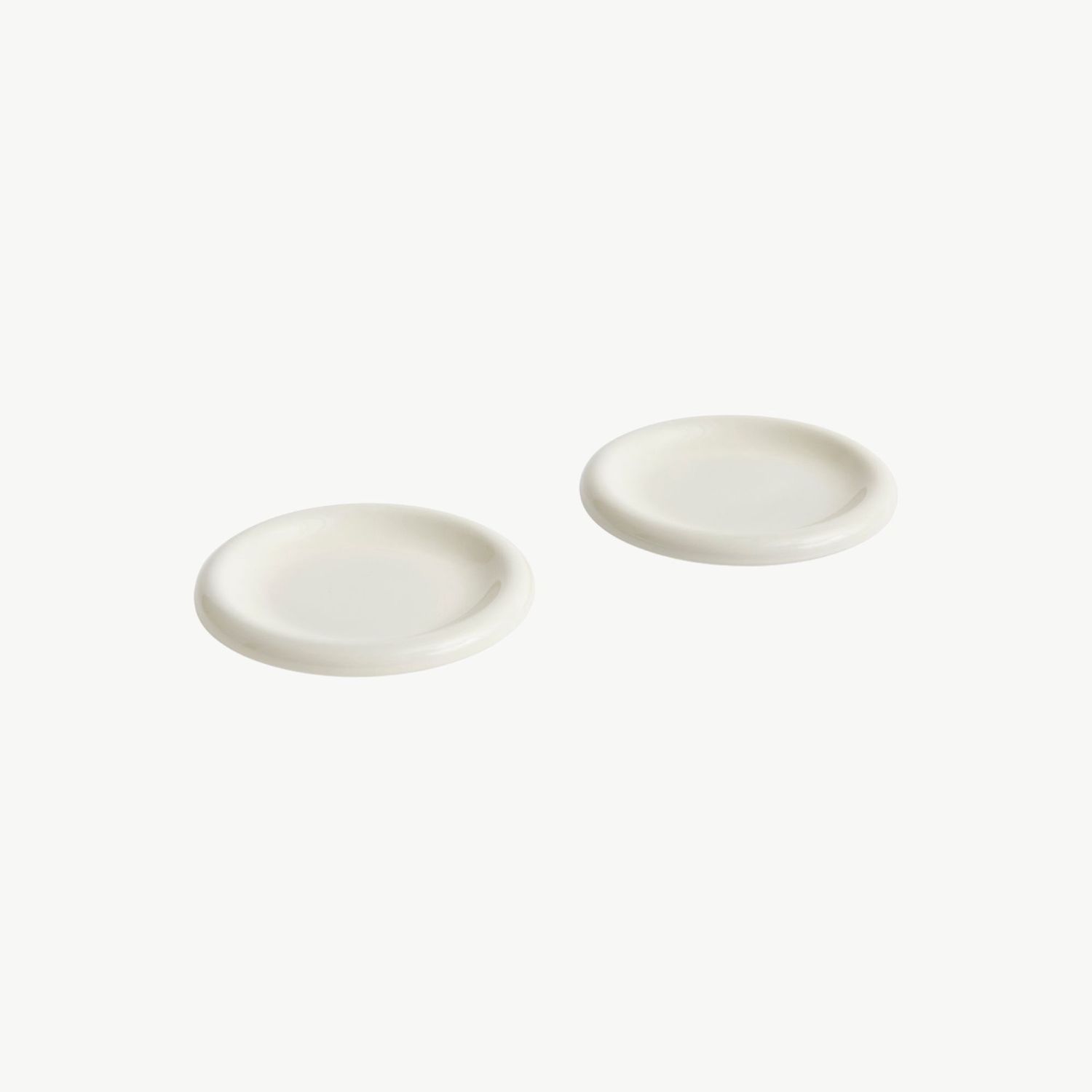 HAY Barro Bord set van 2 ø18cm Off White