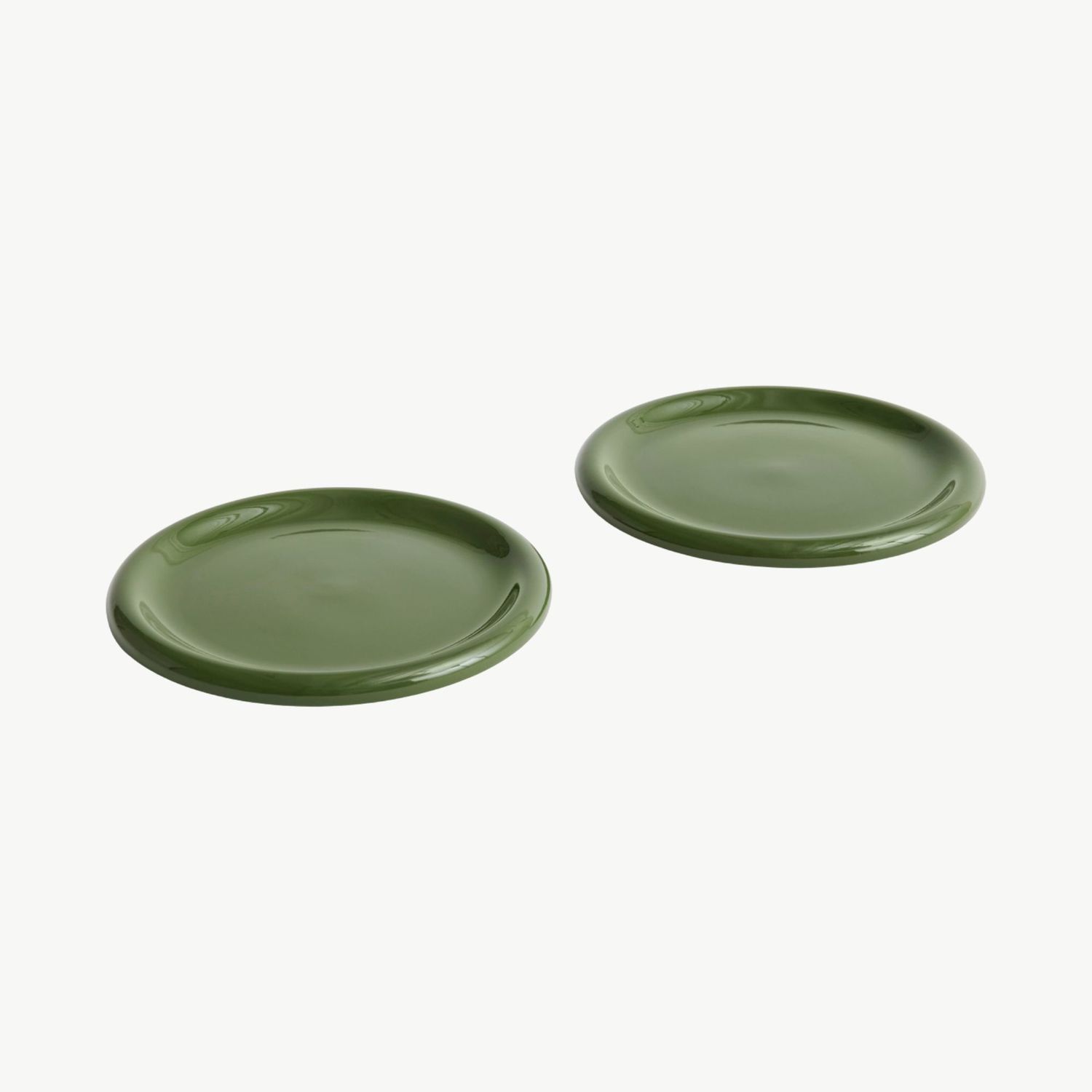 HAY Barro Bord set van 2 ø24cm Green