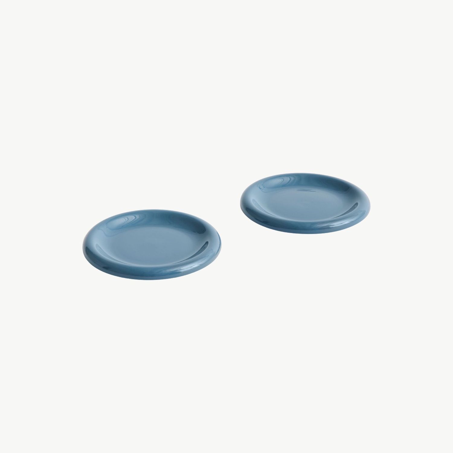HAY Barro Bord set van 2 ø18cm Dark Blue