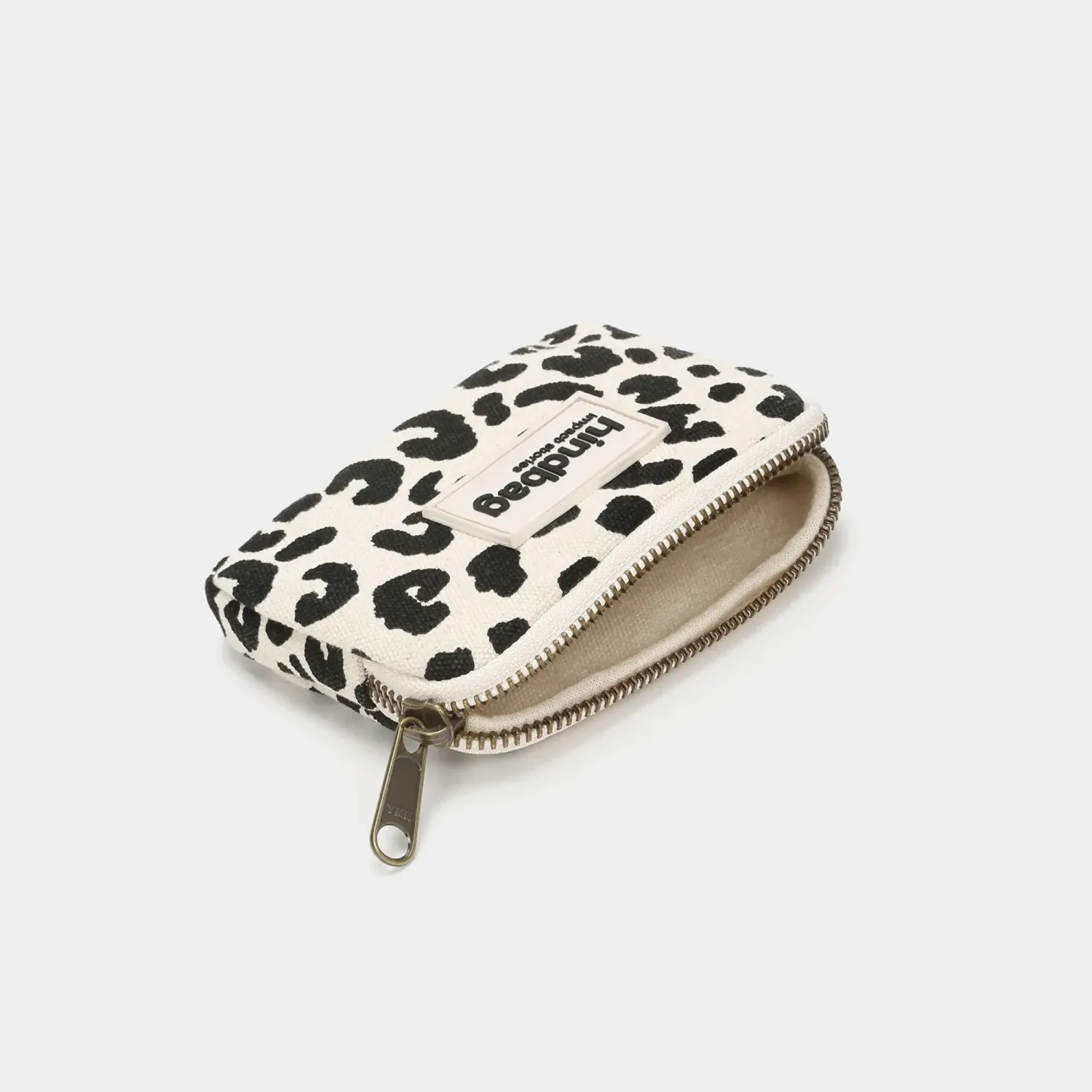 HINDBAG Lili portemonnee luipaard off-white