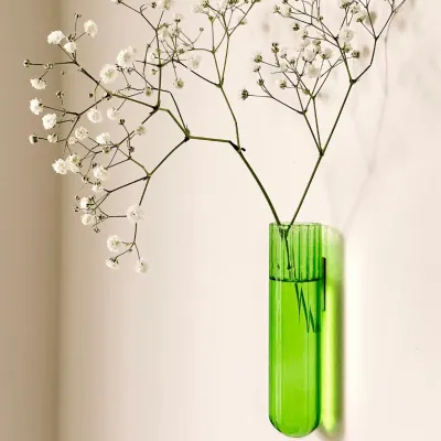 MUURBLOEMPJES magneetvaasjes XL groen per/stuk