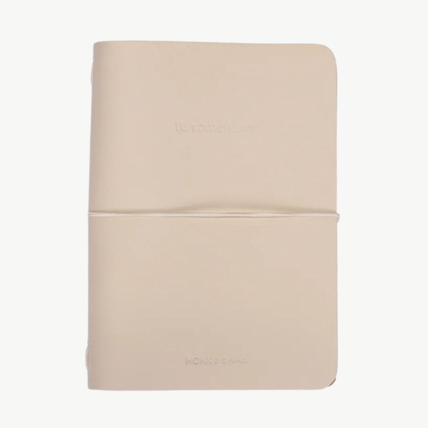 MONK &amp; ANNA Notebook vegan leather Stone