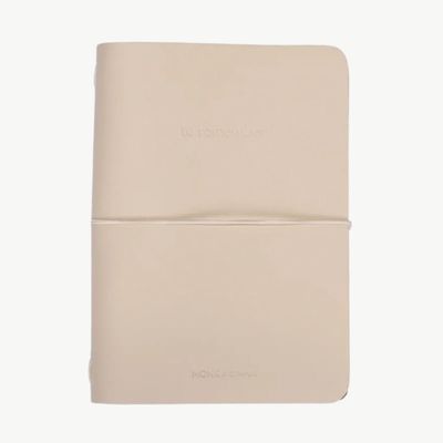 MONK &amp; ANNA Notebook vegan leather Stone