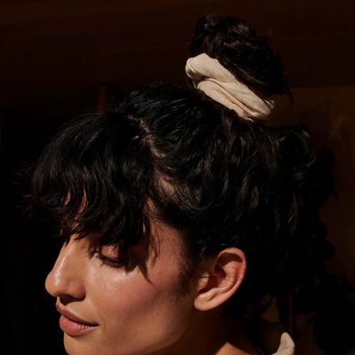 MONK &amp; ANNA Scrunchie linnen milk