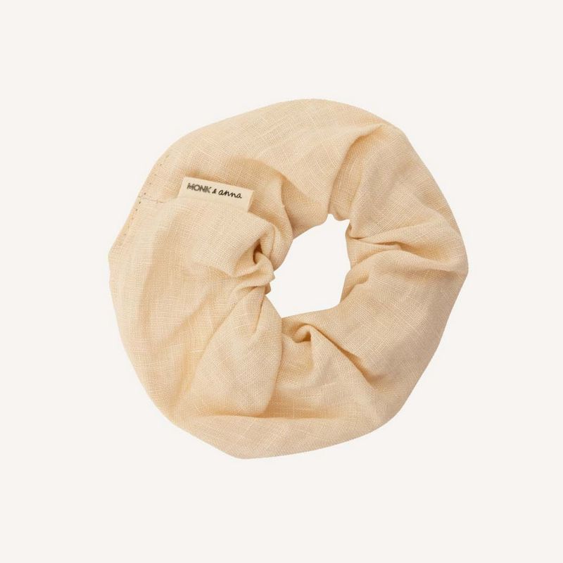 MONK &amp; ANNA Scrunchie linnen milk
