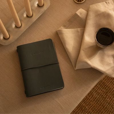 MONK &amp; ANNA Notebook vegan leather Ash
