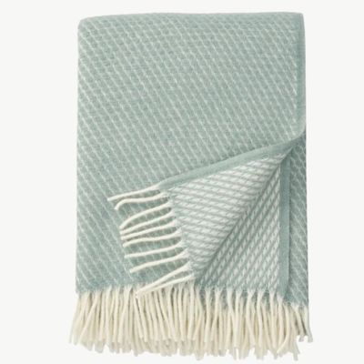 KLIPPAN plaid Velvet Duck Egg Blue