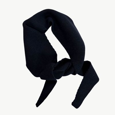 BYBJOR Mini Scarf Wool dark blue