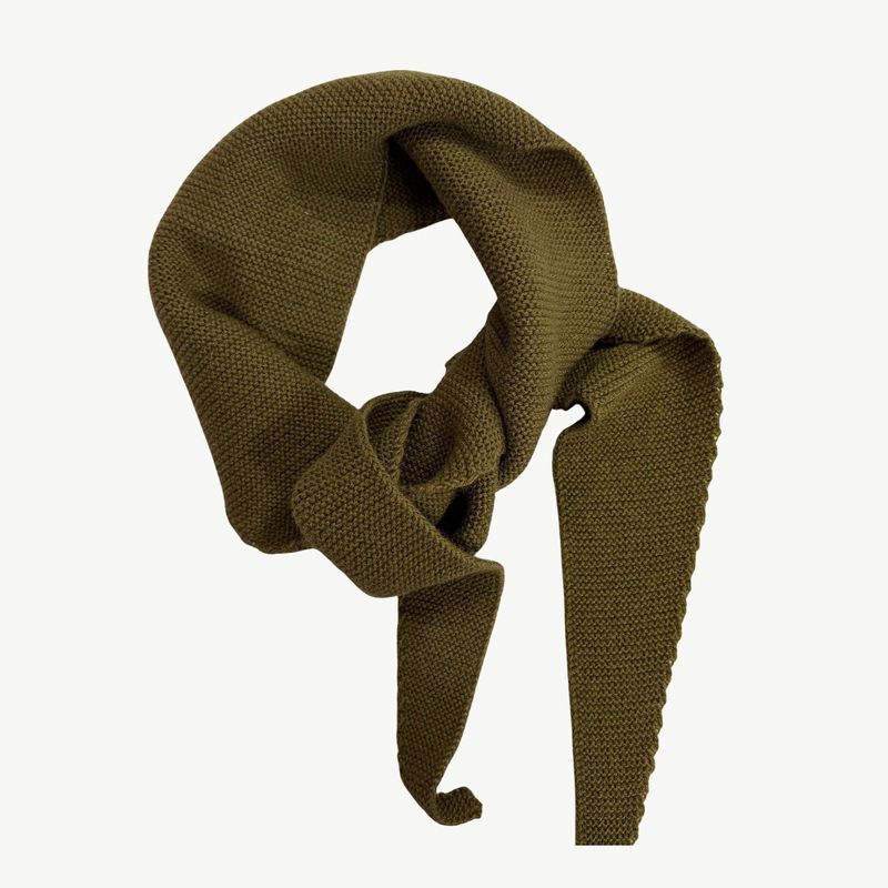 BYBJOR Mini Scarf Wool olive