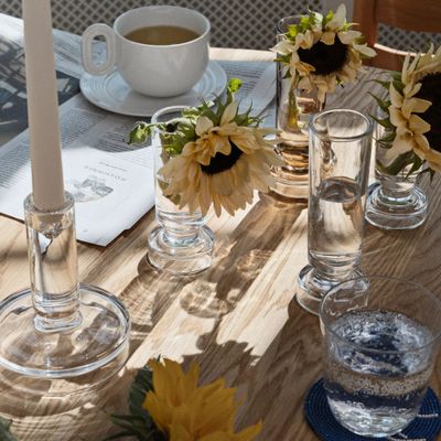 BROSTE CPH Petra kandelaar Clear Glass small