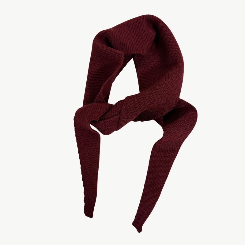 BYBJOR Mini Scarf Wool burgundy