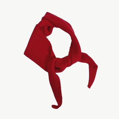 BYBJOR Mini Scarf Wool red