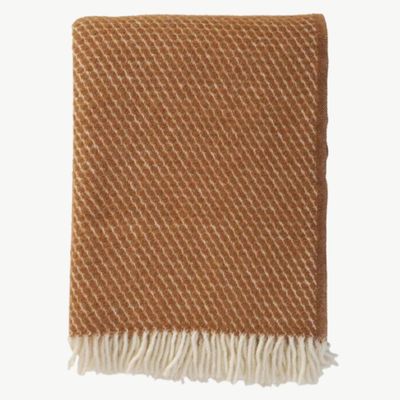 KLIPPAN Velvet plaid mocha mousse