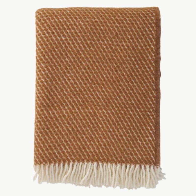 KLIPPAN Velvet plaid mocha mousse