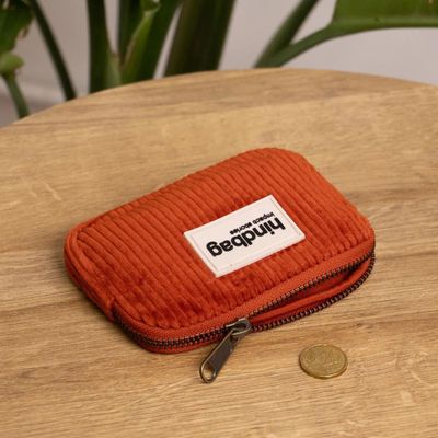 HINDBAG Lili portemonnee corduroy roest