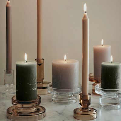 BROSTE CPH Petra kandelaar Smoked Pearl medium