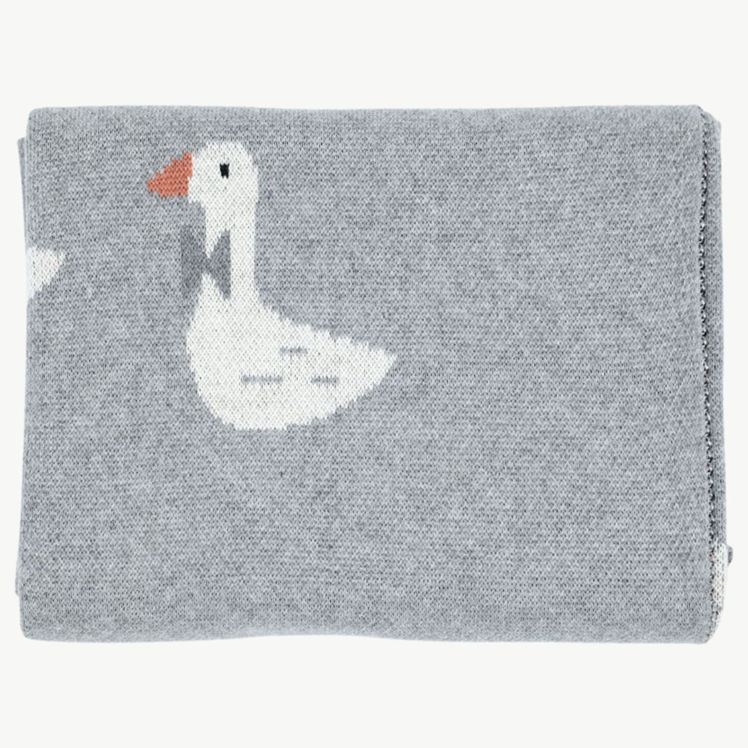 LITTLE OTJA deken Gans grijs 80x100cm