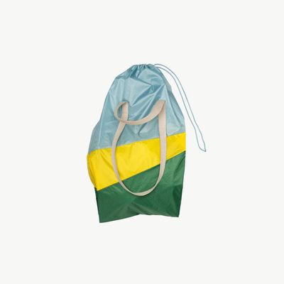 SUSAN BIJL Trash Bag Francis &amp; TV Yellow &amp; David medium