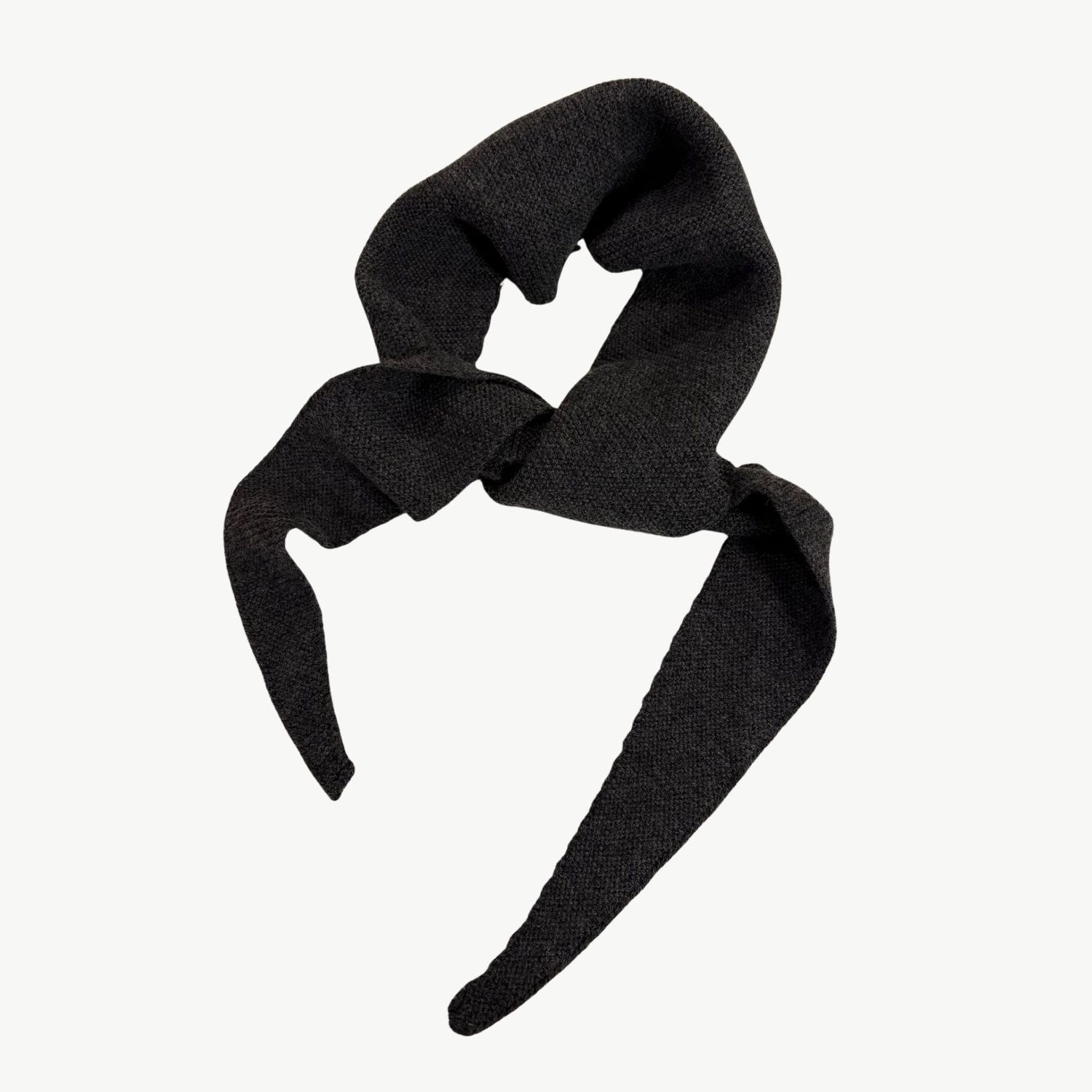 BYBJOR Mini Scarf Wool dark grey