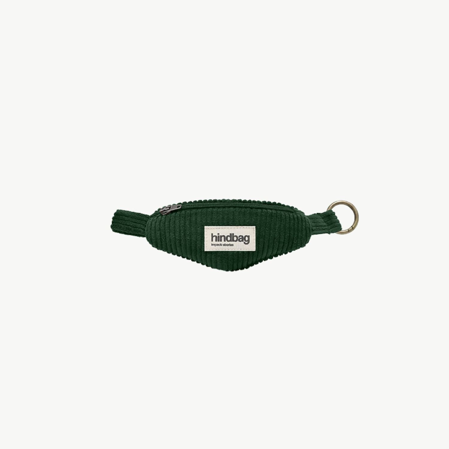 HINDBAG Côme sleutelhanger corduroy donkergroen