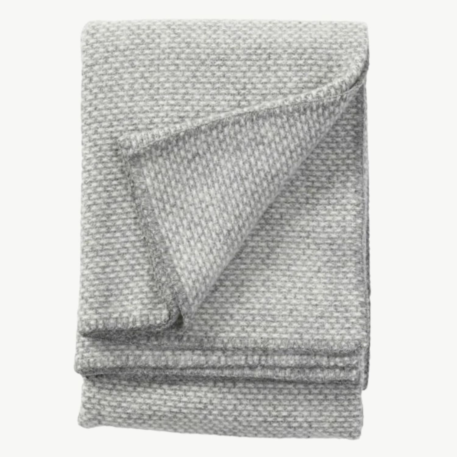 KLIPPAN plaid Domino light grey