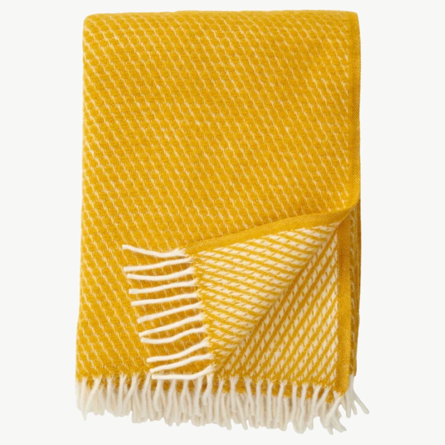 KLIPPAN plaid Velvet safraan