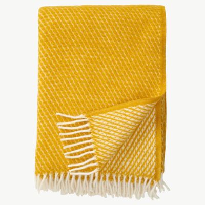 KLIPPAN plaid Velvet safraan