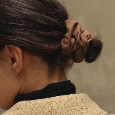 MONK &amp; ANNA Scrunchie linnen Oak