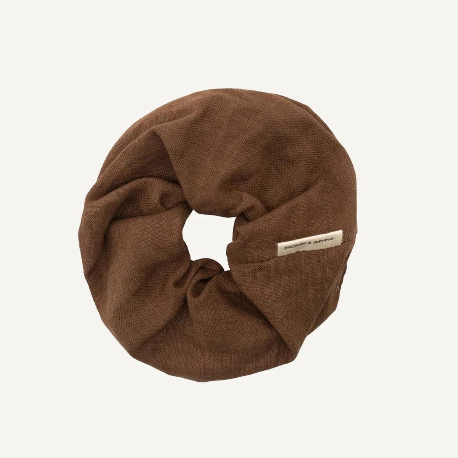 MONK &amp; ANNA Scrunchie linnen Oak