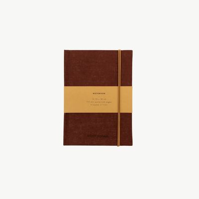 MONK &amp; ANNA notebook S linen Mahogany