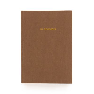 MONK &amp; ANNA notebook washed linnen Large