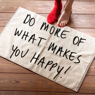 HELEN B Do More Of What Makes You Happy badmat