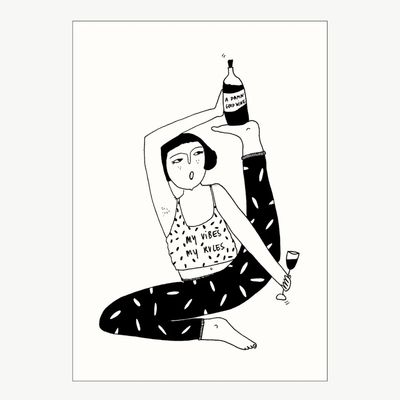 HELEN B postcard My Vibes