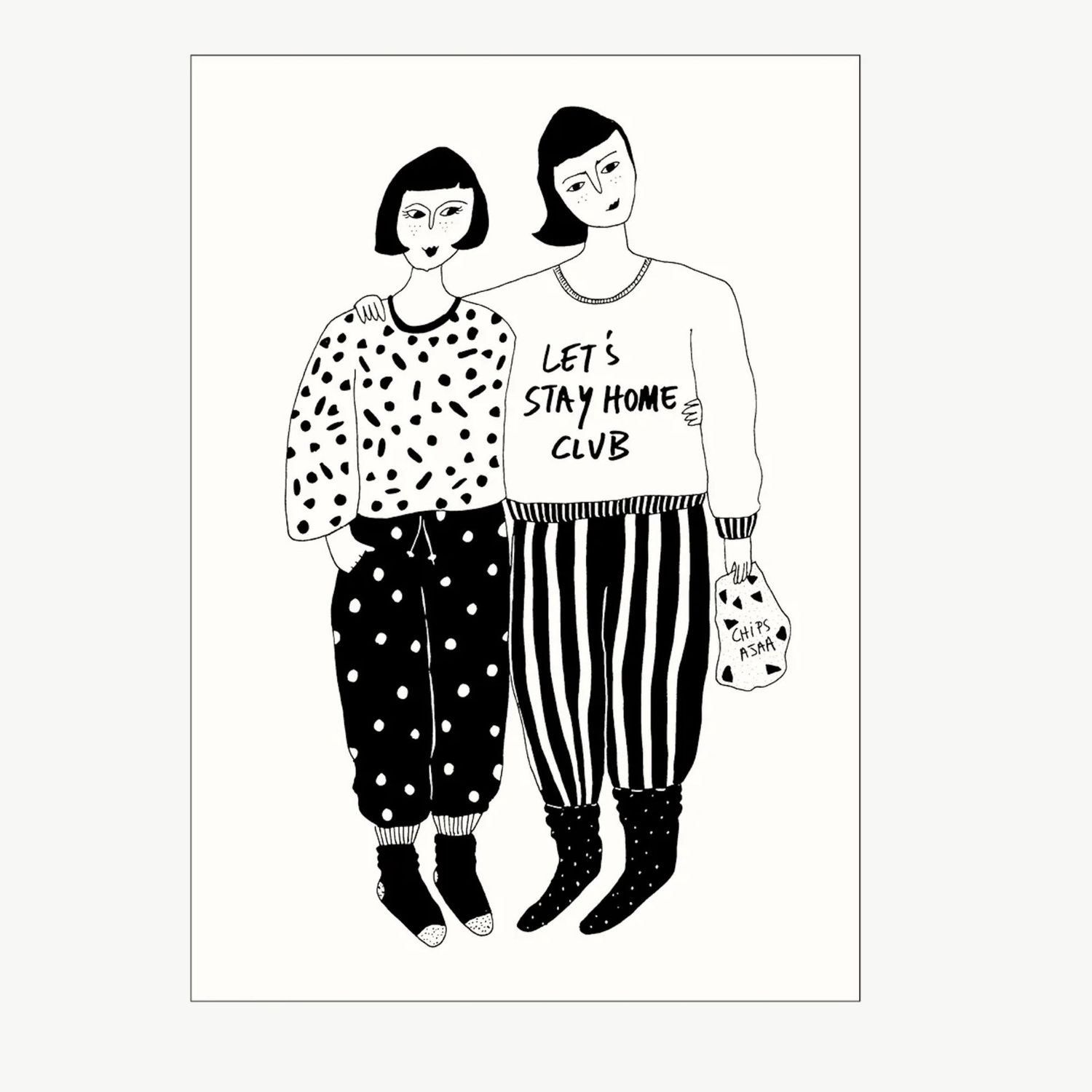 HELEN B postcard Stay Home Club