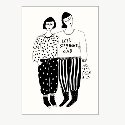 HELEN B postcard Stay Home Club