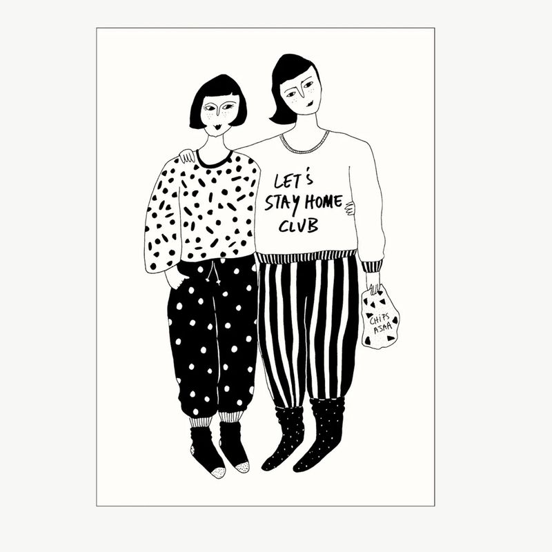 HELEN B postcard Stay Home Club