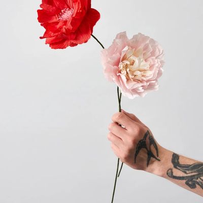 STUDIO ABOUT Paper Flower Oriental Poppy red