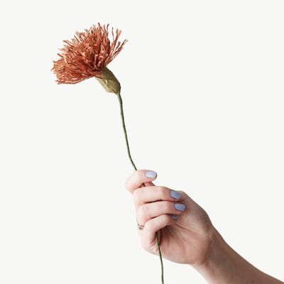 STUDIO ABOUT Paper Flower Chrysanthemum dark ochre