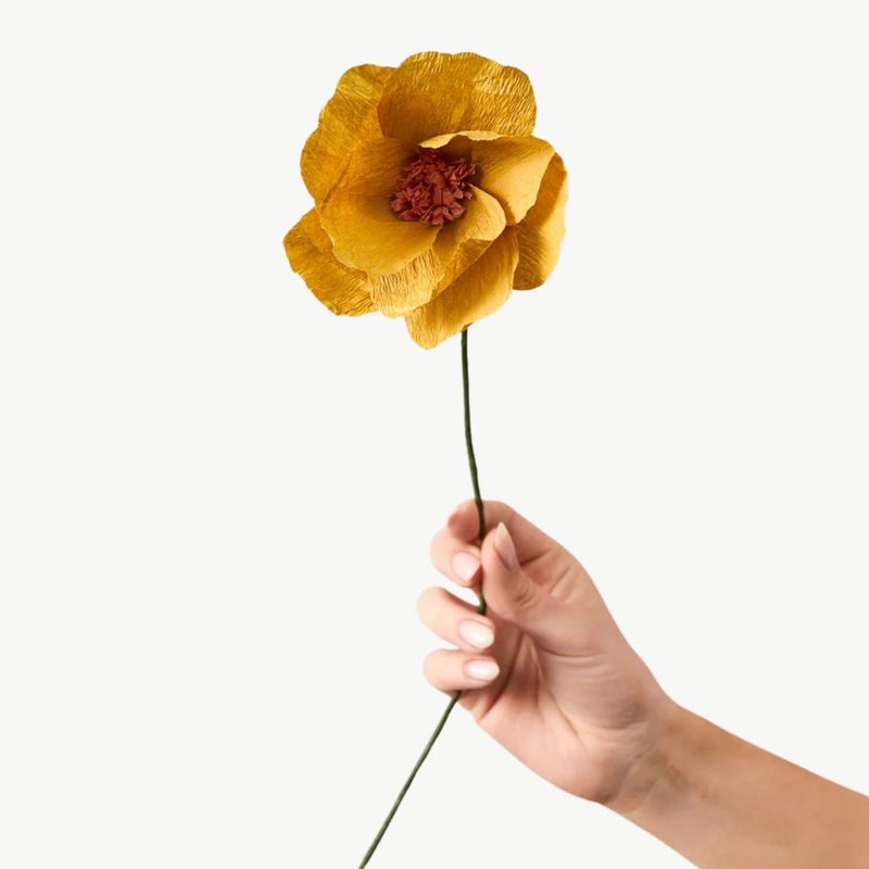 STUDIO ABOUT Paper Flower Windflower ochre