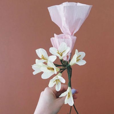 STUDIO ABOUT Paper Flower African Lily yellow