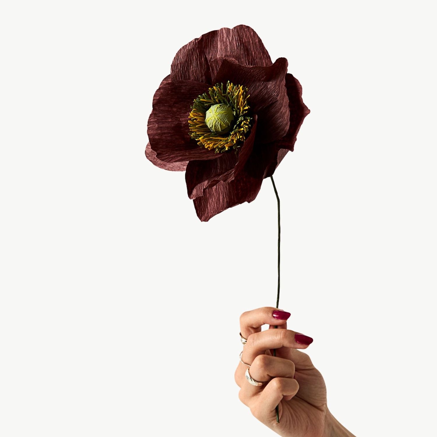 STUDIO ABOUT Paper Flower Papaver brown