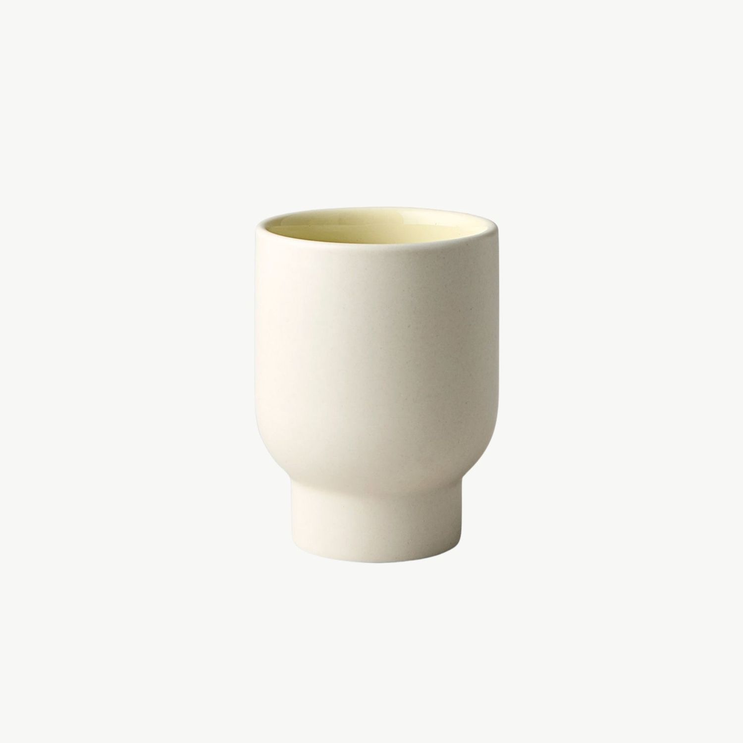 STUDIO ABOUT Cup Tall ivory/yellow 2 stuks