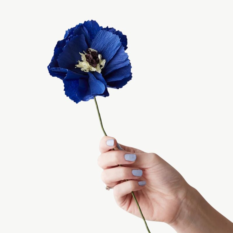 STUDIO ABOUT Paper Flower Peony blue