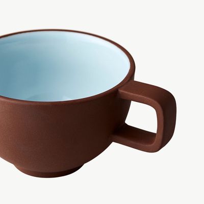 STUDIO ABOUT Coffee Cup's terra/blue 2 stuks