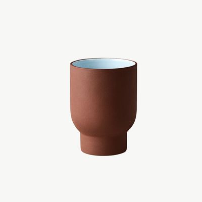 STUDIO ABOUT Cup Tall terracotta/blue 2 stuks