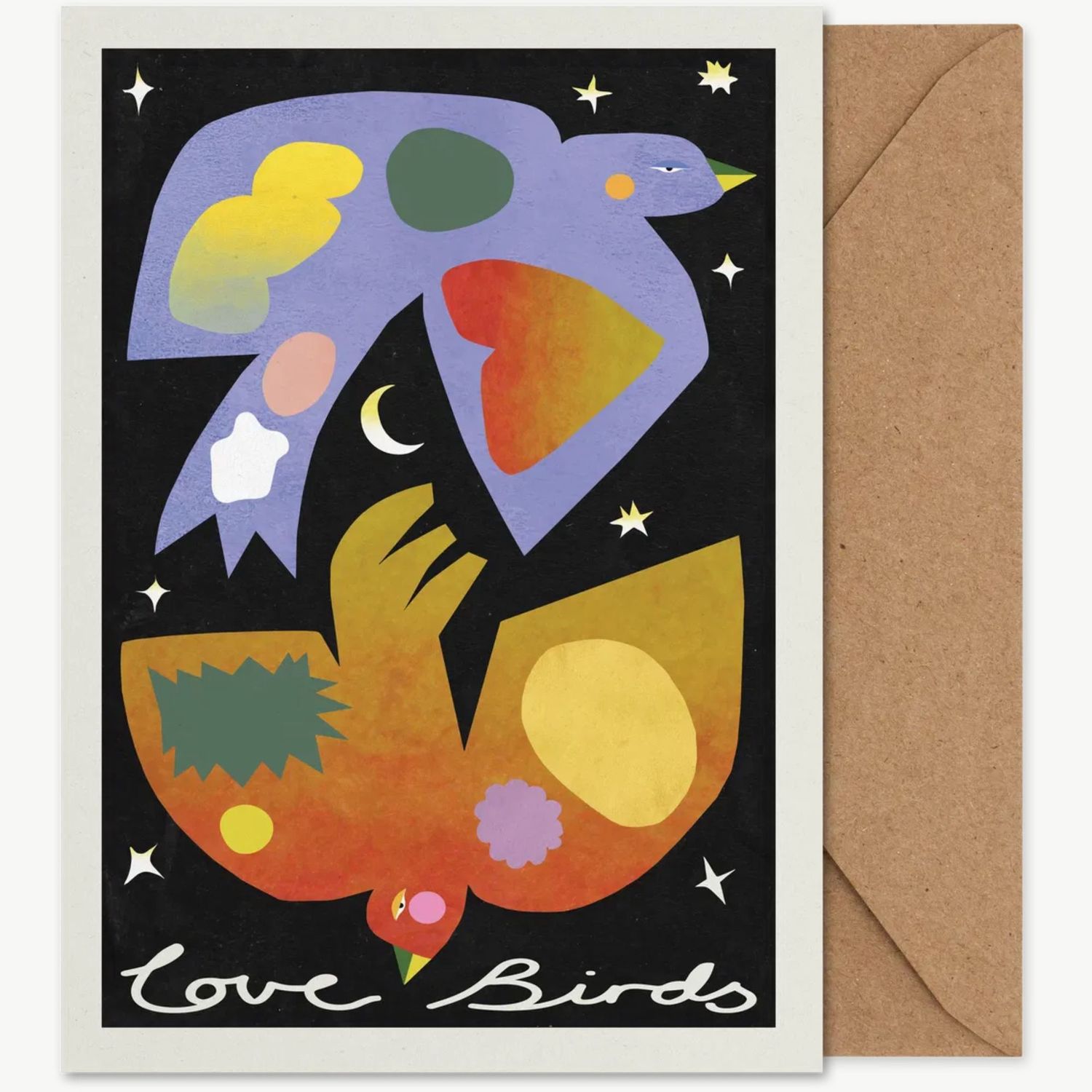 PAPER COLLECTIVE Love Birds wenskaart