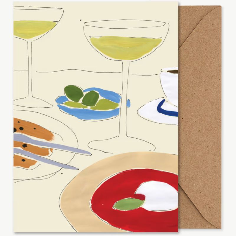 PAPER COLLECTIVE Martini Break wenskaart