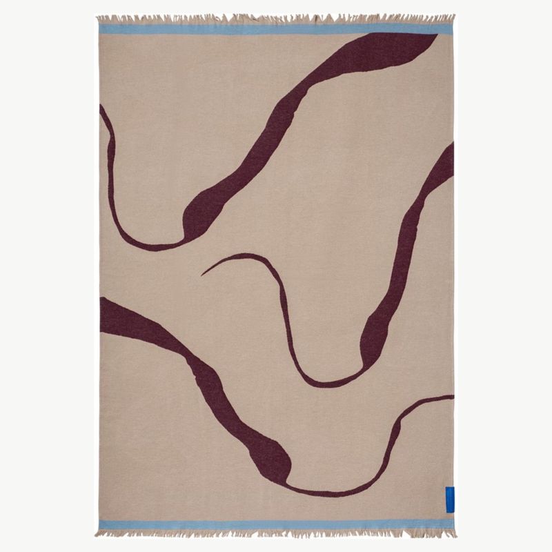 METTE DITMER Studio Plaid wine 130x175cm