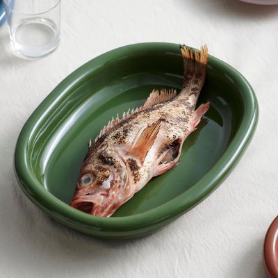 HAY Barro Oval Dish small green